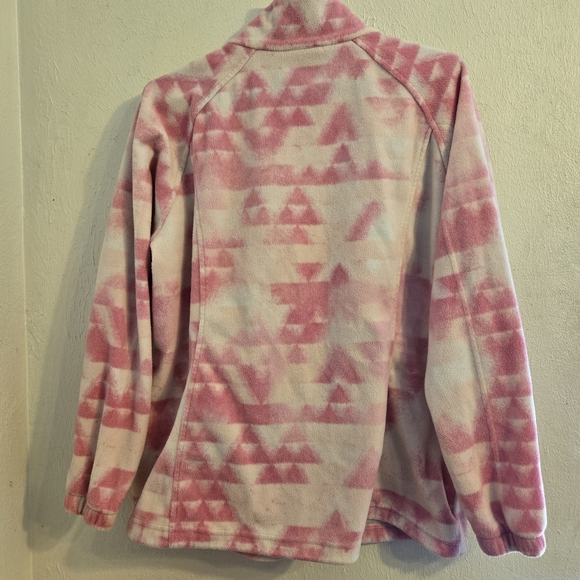 Columbia Women's Pink Patterned Fleece Jacket Size 1x - Picture 4 of 4
